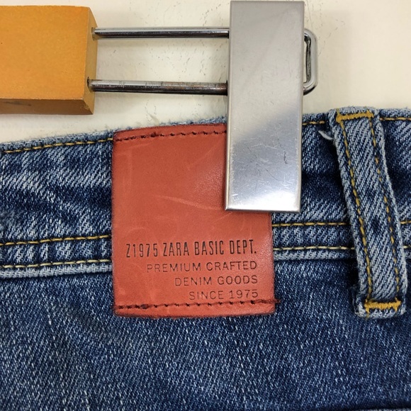 Zara Floral Embroidered Mid-Rise Skinny Jeans Sz 4 - Picture 11 of 13